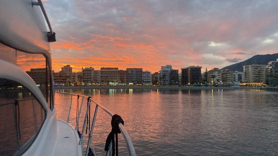 Sunset boat cruise Costa del Sol